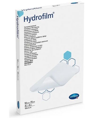 Hydrofilm Прозрачни превръзки, 10 x 15 cm, 10 броя, Hartmann - 1