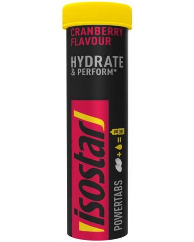 Hydrate & Perform Powertabs, cranberry, 10 ефервесцентни таблетки, Isostar - 2