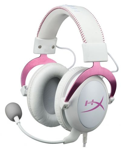 Гейминг слушалки HyperX - Cloud II Pro, розови - 1