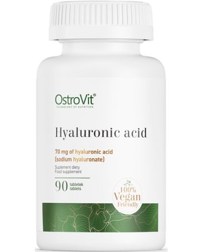 Hyaluronic Acid, 70 mg, 90 таблетки, OstroVit - 1