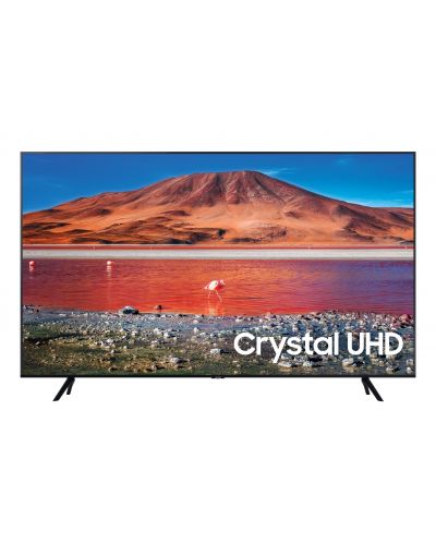 Смарт телевизор Samsung - 75TU7072, 75", 4K, Crystal LED, сив - 1