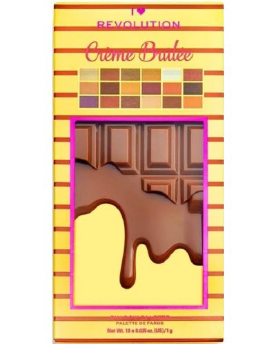 I Heart Revolution Chocolate Палитра сенки Creme Brulee, 18 цвята - 3