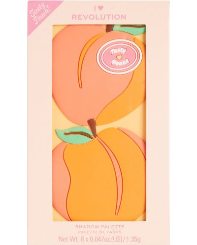 I Heart Revolution Палитра сенки Mini Tasty Peach, 8 цвята - 5