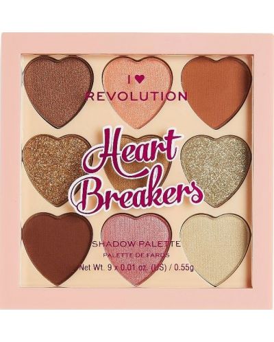 I Heart Revolution Палитра сенки Heartbreakers Majestic, 9 цвята - 2