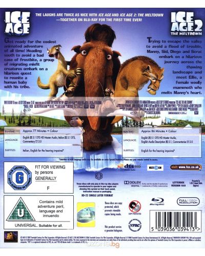 Ice Age + Ice Age 2: The Meltdown - Double Pack (Blu-Ray) - 2