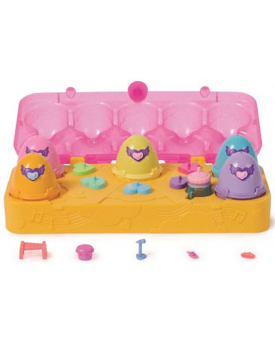 Игрален комплект Hatchimals Alive! - Кутия с яйца и фигурки, жълто/розово - 2