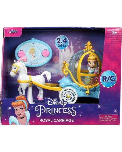 Играчка с дистанционно управление Jada Toys Disney Princess - Каляската на Пепеляшка - 1