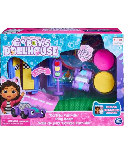 Игрален комплект Gabby's Dollhouse - Стая за игри количка - 7