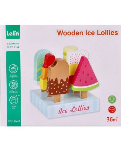 Игрален комплект Lelin - Щанд със сладоледи на клечка - 2