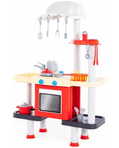 Игрален комплект Polesie - Кухня с мивка, печка и котлон - 1