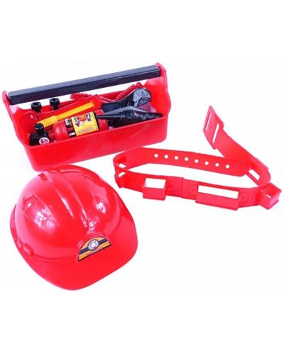Игрален комплект Raya Toys - Пожарникарски комплект в куфар - 1