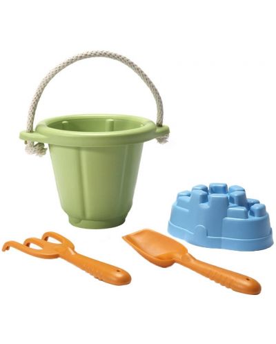 Игрален комплект за пясък Green Toys, зелен - 1