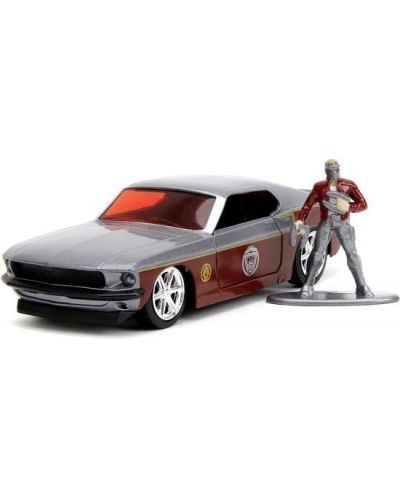 Игрален комплект Jada Toys - Star Lord с 1969 Ford Mustang, 1:32 - 2