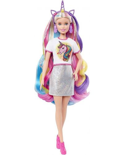 Игрален комплект Barbie - Барби с приказна коса - 2
