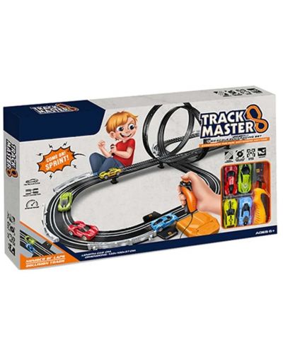 Игрален комплект Ocie - Track Master, Писта с 4 коли и 2 контролера - 1