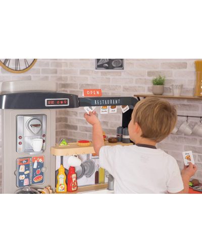 Игрален комплект 2 в 1 Smoby - Ресторант с кухня, Chef corner - 9