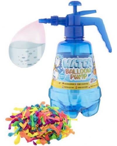 Игрален комплект Grafix - Помпа за водни бомби с 300 водни балона - 1