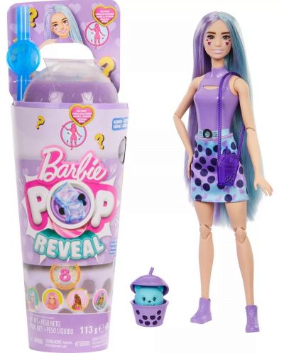 Игрален комплект Barbie Pop Reveal - Taro milk, с 8 изненади - 1