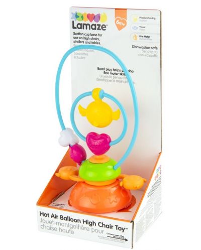 Играчка за стол за хранене Lamaze - Забавните балончета - 5