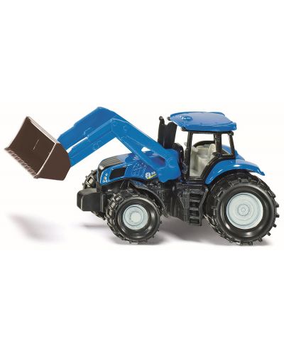 Метална количка Siku Agriculture - Трактор с преден товарач New Holland T8.390, 1:87 - 1