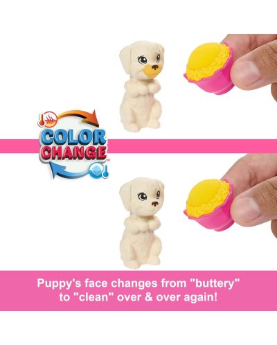 Игрален комплект Barbie Color Change - Пижамено парти с кученцaта на Барби - 5