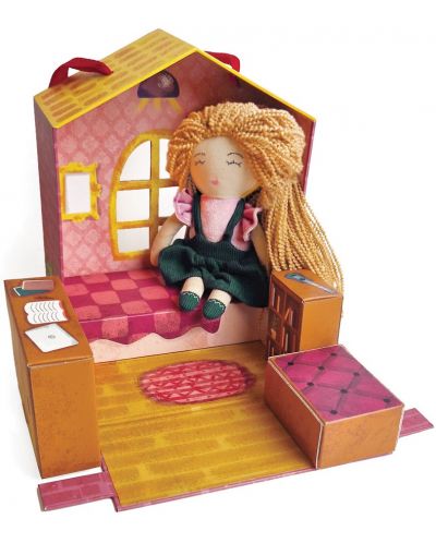 Игрален комплект Svoora - Кукла Ани с преносима къща - 7