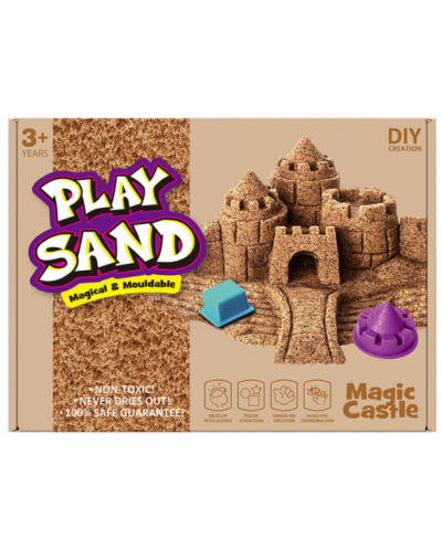 Игрален комплект Play Sand - Кинетичен пясък, замъци - 1