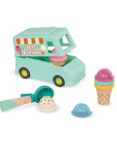 Игрален комплект Battat - Камион за сладолед с аксесоари - 3