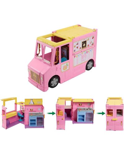 Игрален комплект Barbie - Камион за лимонада - 2