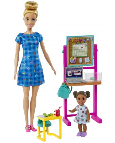 Игрален комплект Barbie You can be anything - Учителка с лаптоп - 1