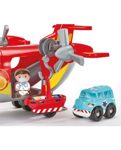Игрален комплект Ecoiffier Abrick - Пожарникарски товарен самолет - 4