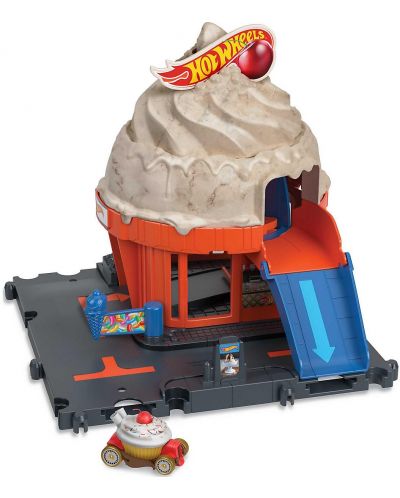Игрален комплект Hot Wheels City - Сладолед с количка  - 1