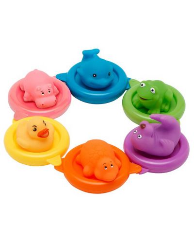 Играчки за баня Vital Baby - Цветни животни - 1
