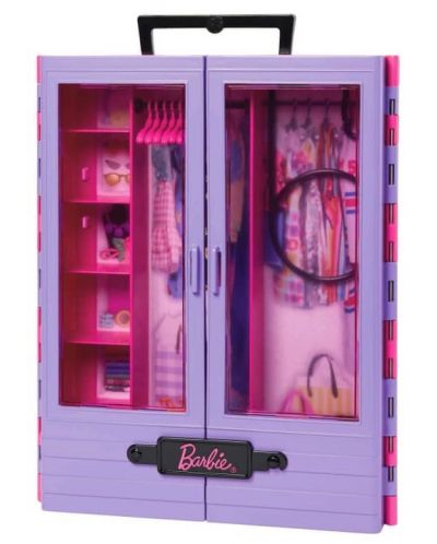 Игрален комплект Barbie - Гардероб с кукла - 4