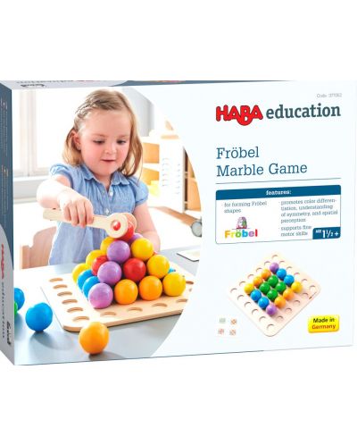 Игра за подреждане фрьобел Haba - Цветни топки Hed - 4