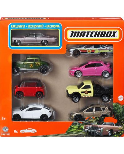 Игрален комплект Matchbox - Превозни средства, 8 броя, асортимент - 3