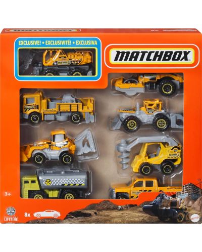 Игрален комплект Matchbox - Превозни средства, 8 броя, асортимент - 2