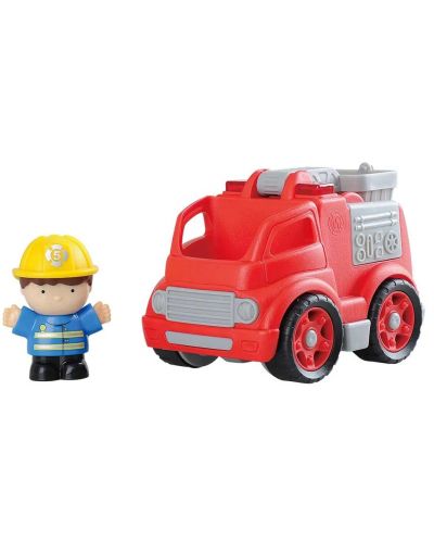 Игрален комплект PlayGo - Пожарна кола с фигурка - 1