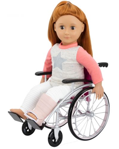 Игрален комплект Battat Our Generation - Инвалидна количка и аксесоари за кукла - 2