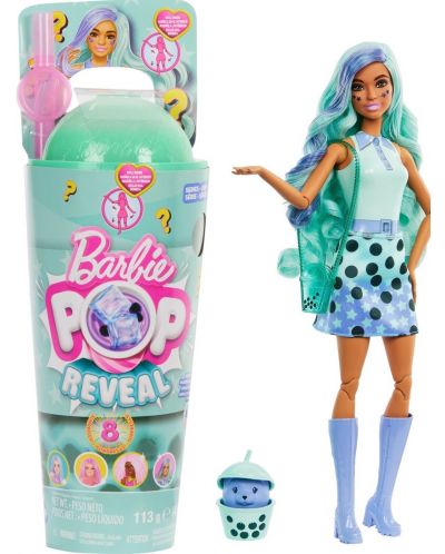 Игрален комплект Barbie Pop Reveal - Green tea, с 8 изненади - 1
