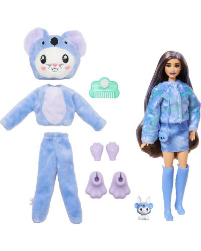 Игрален комплект Barbie Cutie Reveal - Зайче облечено като коала, с 10 изненади - 2
