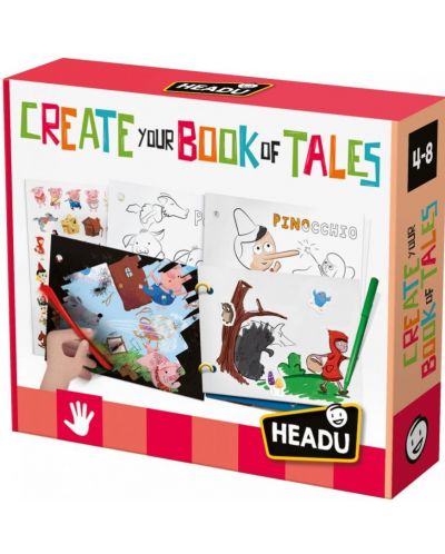 Игрален комплект Headu - Създайте своята книга с приказки - 1