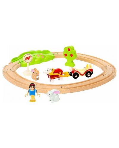 Игрален комплект Brio - Снежанка с животни, релси и влак - 2