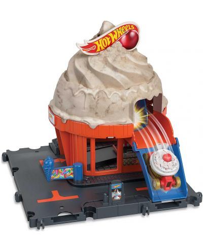 Игрален комплект Hot Wheels City - Сладолед с количка  - 2