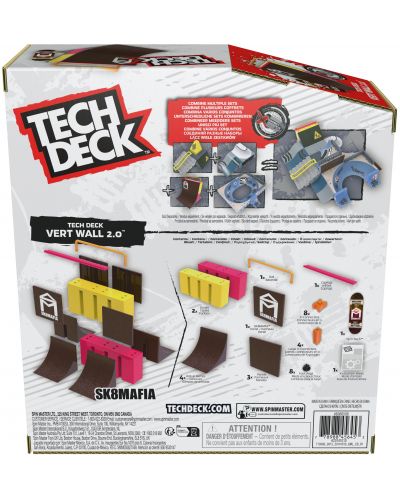 Игрален комплект Tech Deck - X-Connect вертикална стена - 10