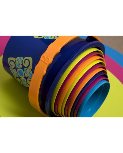 Игрален комплект Battat - Цветни кофички за подреждане, 10 броя - 4