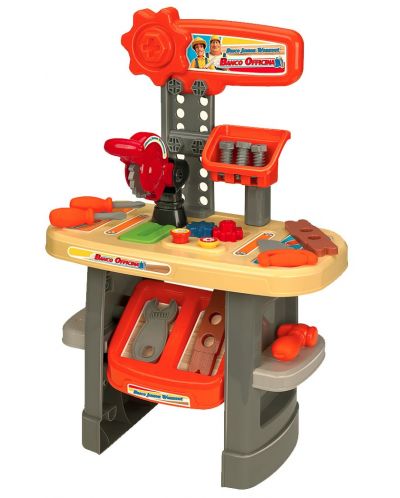 Игрален комплект RS Toys - Работна маса с инструменти, 31 части - 1
