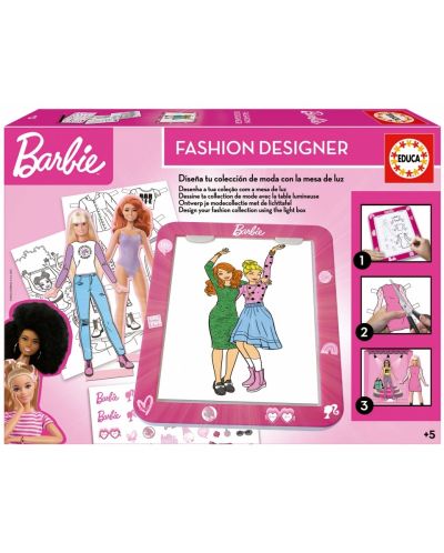 Игрален комплект Educa - Барби моден дизайнер - 1