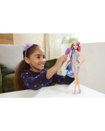 Игрален комплект Barbie - Барби с приказна коса - 6