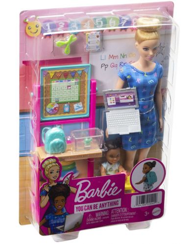 Игрален комплект Barbie You can be anything - Учителка с лаптоп - 7